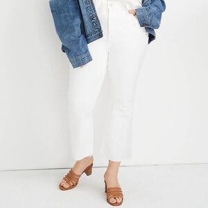 Madewell Cali Demi-Boot Jeans in Pure White H7238